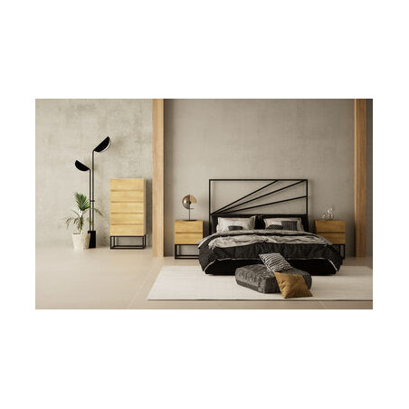 Mesita 2 cajones KLOST - 45x35x60h