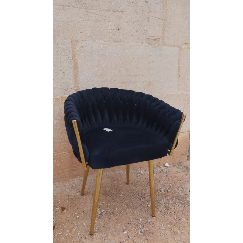 Sillon vellut negre