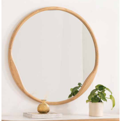 Mirall amb marc de fusta 120 cm